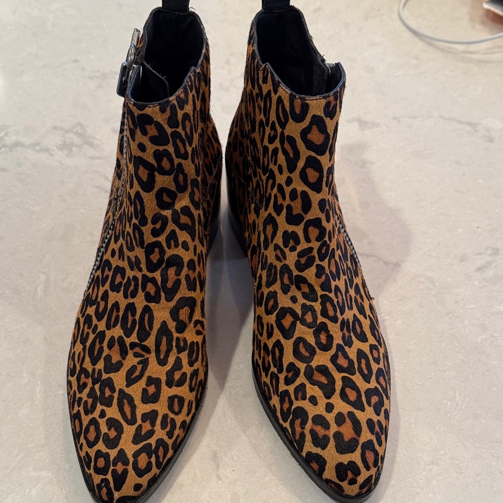 Donald J. Pliner Brown and Black Ankle Booties
